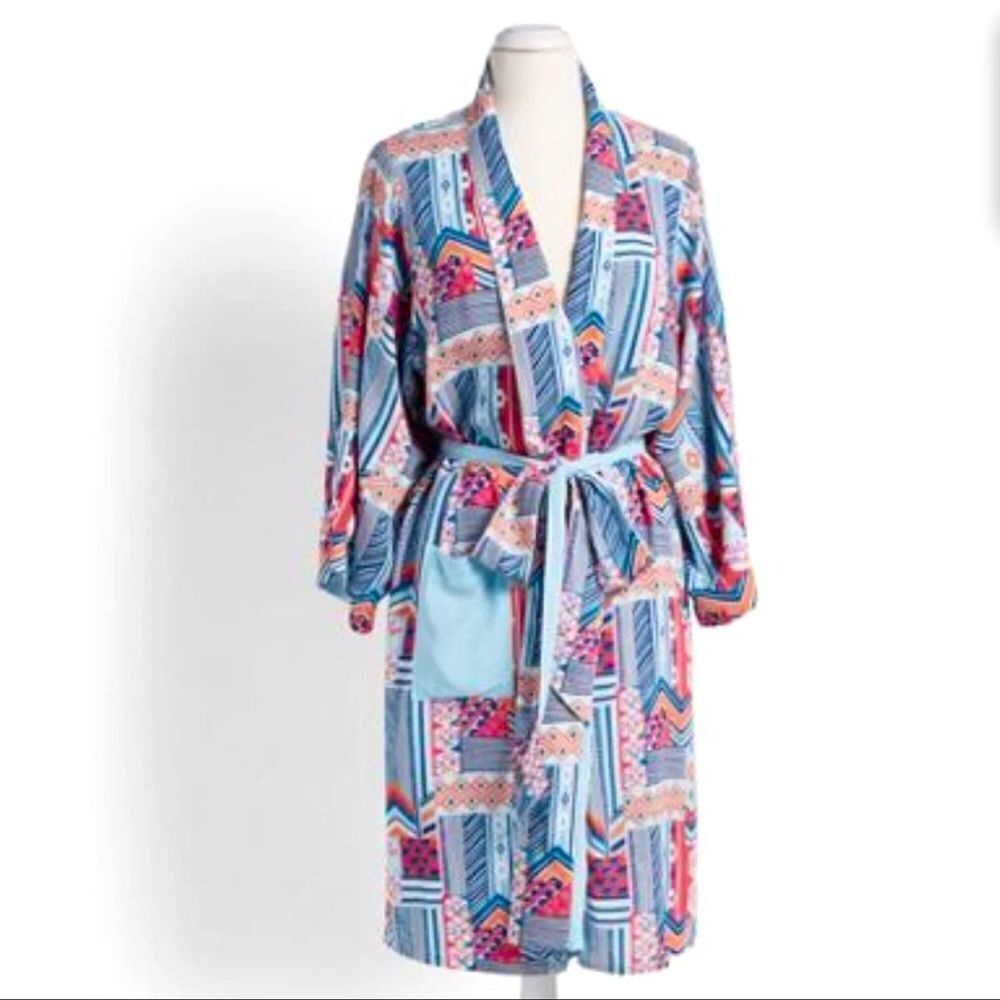New Vera Bradley Reversible Robe Patchwork Bouquet - image 4